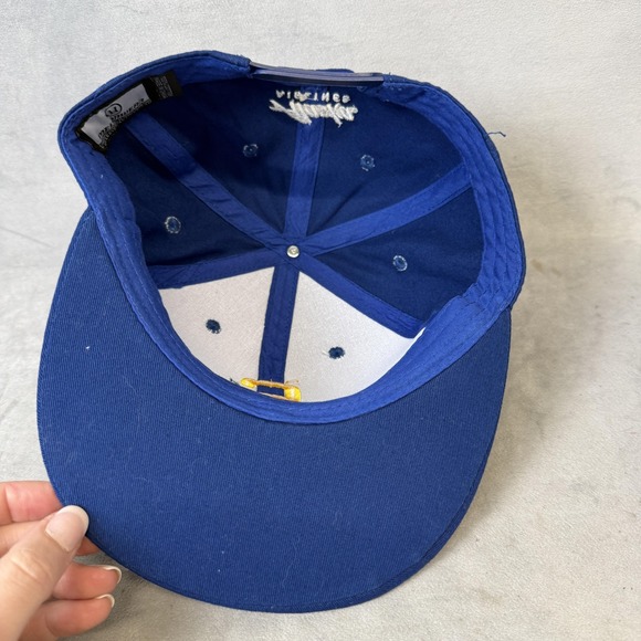 Alaska Airlines Hat Cap Snap Back Blue Gold Pilot Captain Embroidered Mens - Picture 7 of 10